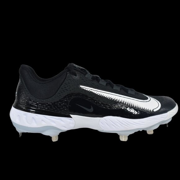 Nike Alpha Huarache Elite 4 Low 'Black White' DJ6521-001 Baseball Cleats